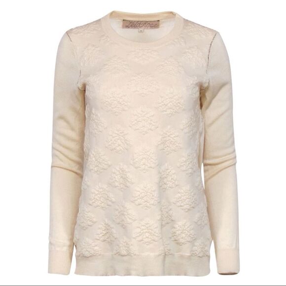 Lela Rose Textured Cashmere Sweater - Picture 3 of 12